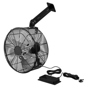 Greenhouse Air Circulation Fan, 1800 CFM Powerful Air Circulator Electric Fan, 10 Speeds, 3 Switchable Modes, LCD Control, Ceiling Wall Mount