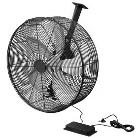 Greenhouse Air Circulation Fan, 5800 CFM Powerful Air Circulator Electric Fan, 10 Speeds, 3 Switchable Modes, LCD Control, Ceiling Wall Mount