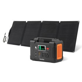 200W Portable Power Station&60W Solar Panel;  FlashFish 151Wh Solar Generator with 60W 18V ETFE Portable Solar Panel;  Flashfish Foldable Solar C