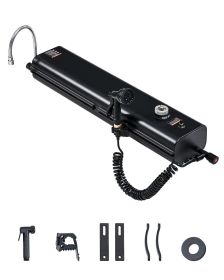 Roof Rack Water Tank, 4 Gal, Multi-Dispensing Outdoor Tank with 2 Splash-Guard Panels & T-slot, High-Capacity Aluminum Tank with Pressurization P