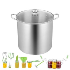 Canning Supplies Water Bath Canning Set Starter Kit (Color: As pic show, Type: 9 PCS)